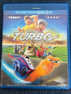 Dreamworks TURBO Movie Blu-Ray DVD Underdog Snail version française incluse